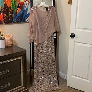 Two piece floor length dress